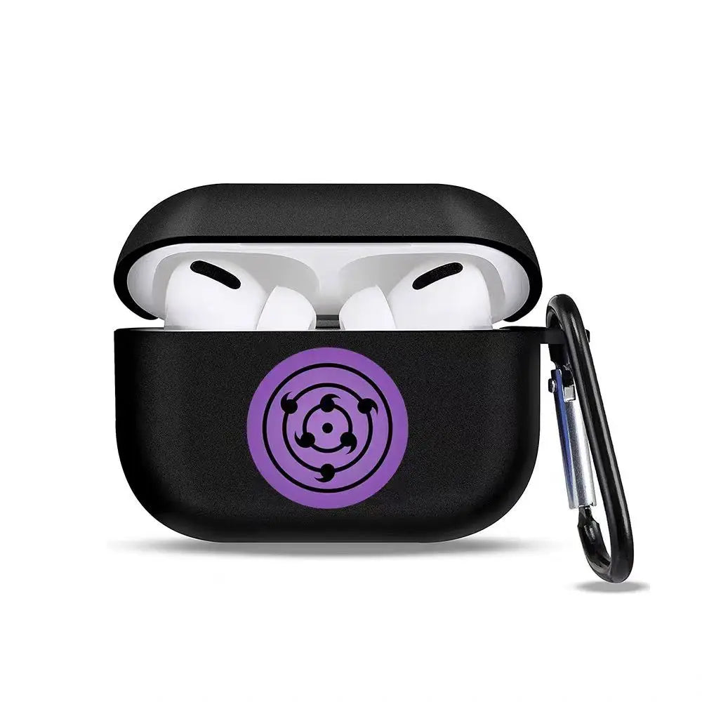Anime Naruto Eyes Character AirPods Case – Soft Silicone Earphone Protective Cover for AirPods Pro & 1 2 3 4 7