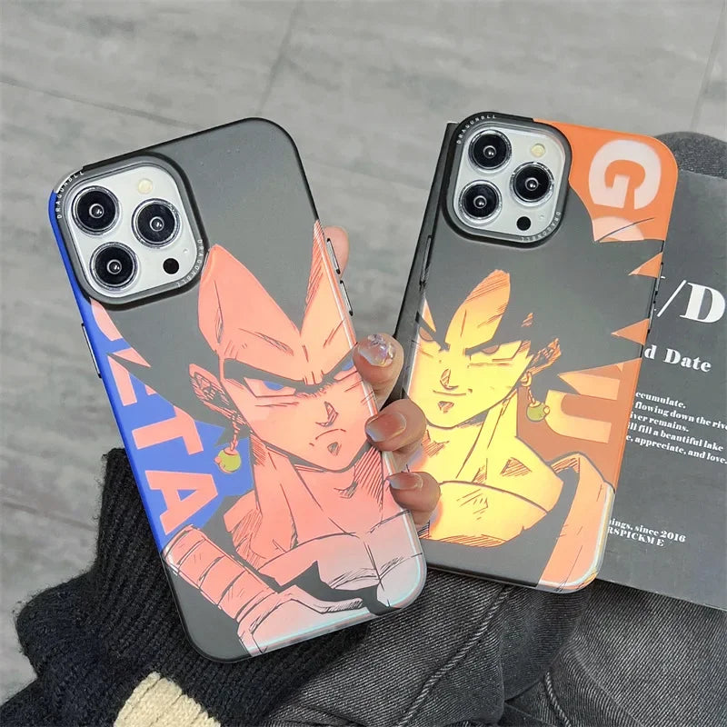 Dragon Ball Goku Phones Cases for IPhone 14 Pro Max Plus 11 12 13 Anime Super Saiyan Creative Shockproof Frosted Cover