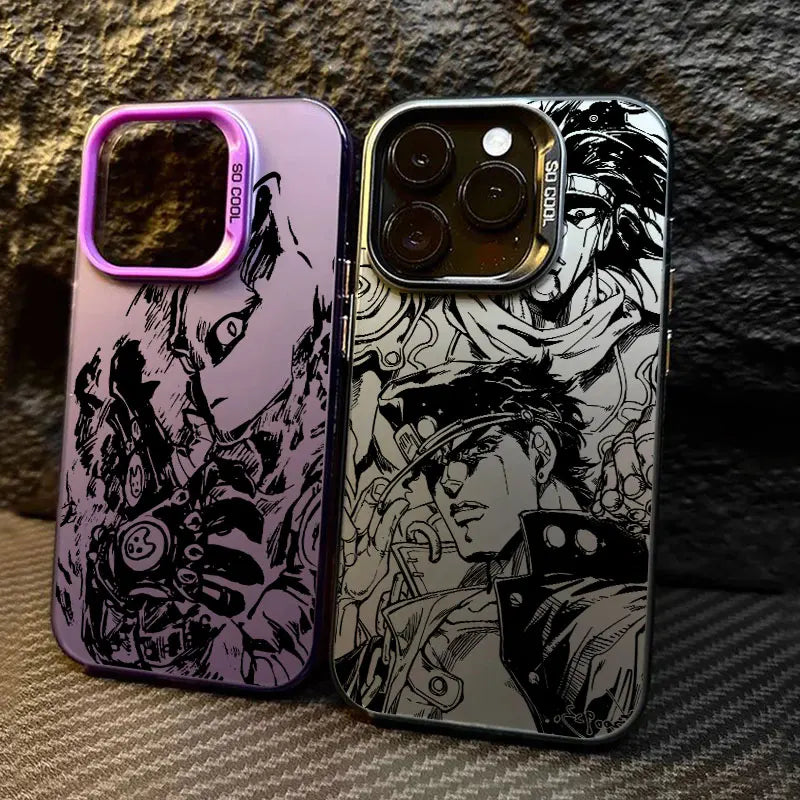 JoJos Bizarre Adventure Art Coque For Apple iPhone 16e 16 14 15 13 11 Pro Max Case 15 Plus 12 13 Mini 16e Shockproof Phone Cover