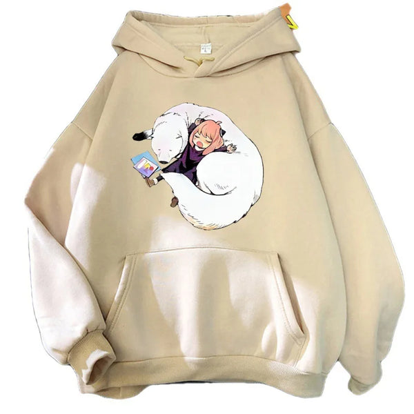 Spy x Family Anya Forger & Bond Graphic Hoodie Vintage Oversized Pullover