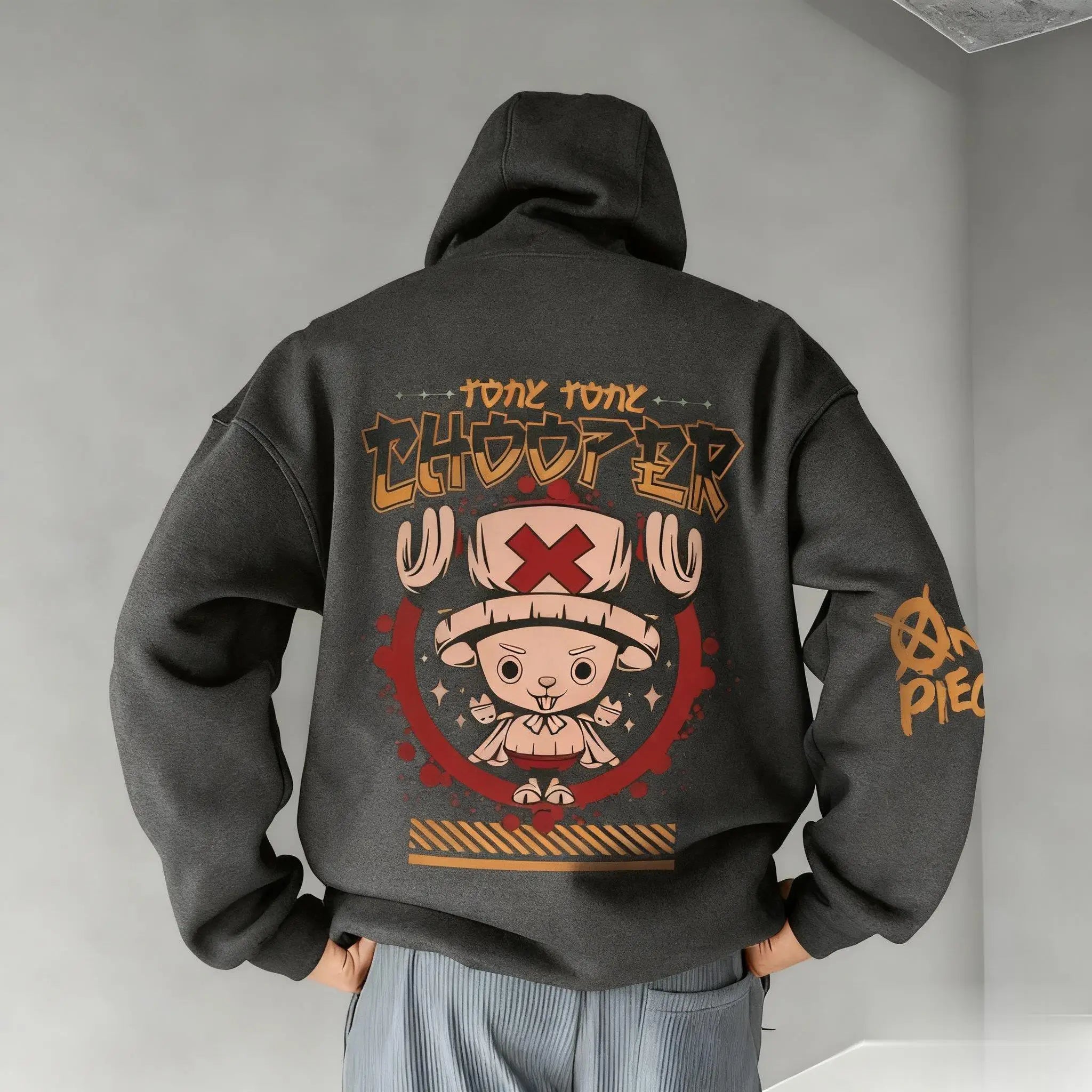 One Piece Anime Chopper Pullover Hoodie Men Women Autumn Winter Trendy Streetwear Casual Graphic Print Cosplay Hooded Sweatshirt