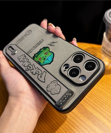 Gengar, Bulbasaur & Squirtle iPhone Case – Pokémon Laser Emboss Leather Cover