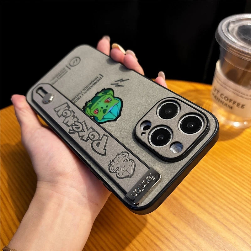 Gengar, Bulbasaur & Squirtle iPhone Case – Pokémon Laser Emboss Leather Cover