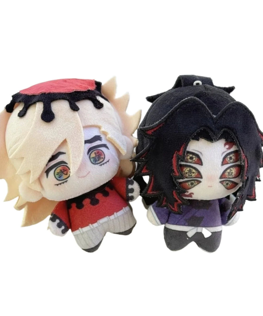 10cm ‌Demon Slayer Kimetsu no Yaiba Kokushibo Plush Doll Pendant Douma Cosplay Stuffed Toy For Anime Fans