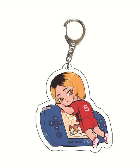 Acrylic Haikyuu Hinata Shoyo Tobio Kageyama Anime Keychain Jewelry Campus Related Products Cultural Friends Gift Bag Charms New
