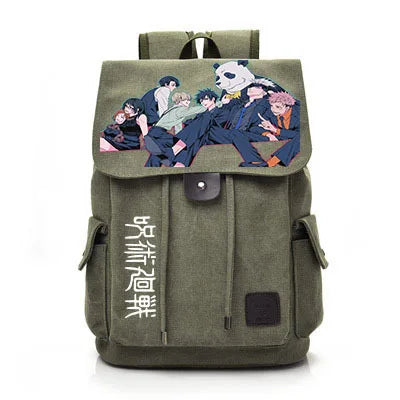 Jujutsu Kaisen Anime Backpack Cosplay Gojo Unisex Students School Bag Large Capacity Bookbag Laptop Travel Rucksack Outdoor Bag