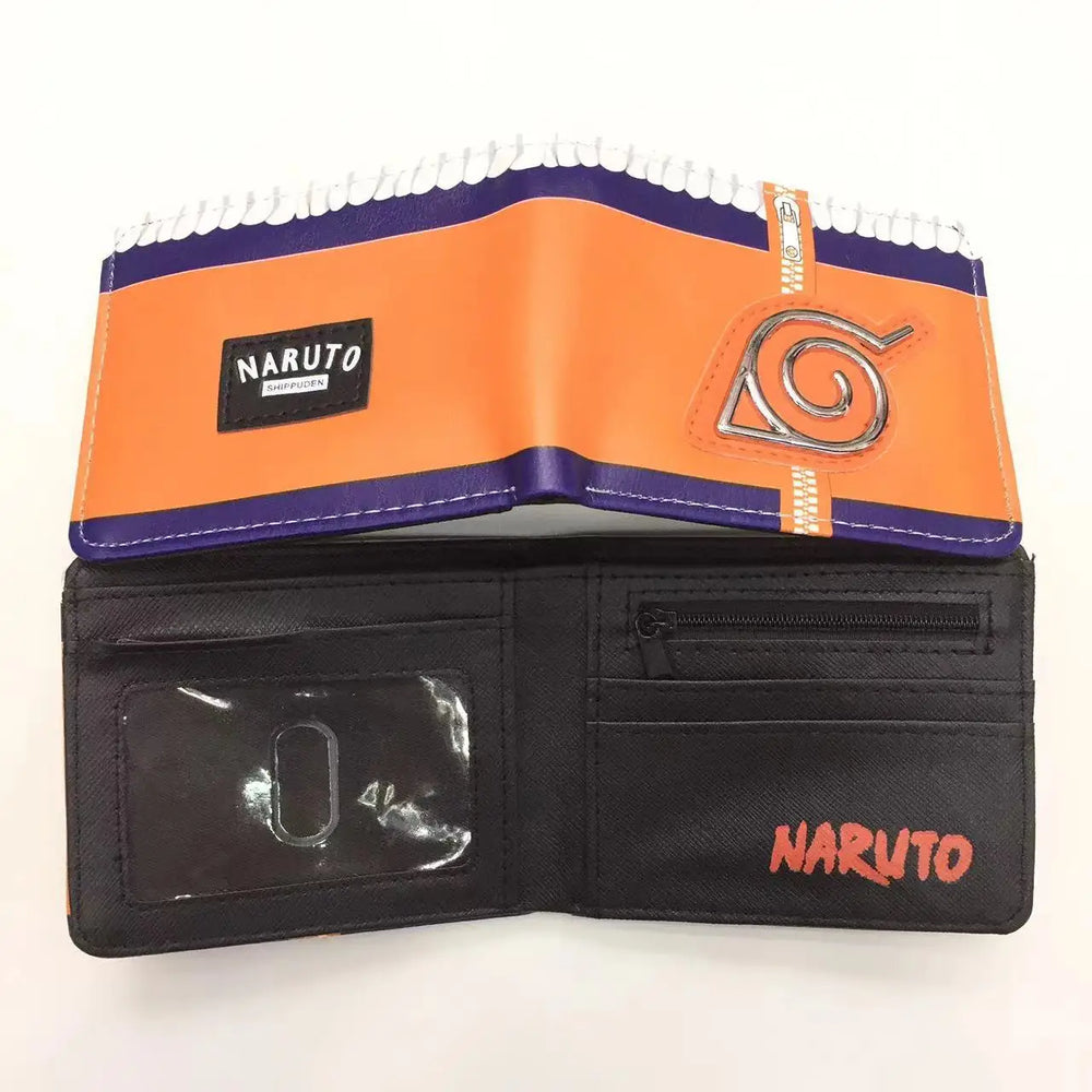 Naruto & Kakashi Foldable PU Leather Wallet – Anime Cartoon Coin Purse & Gift 8