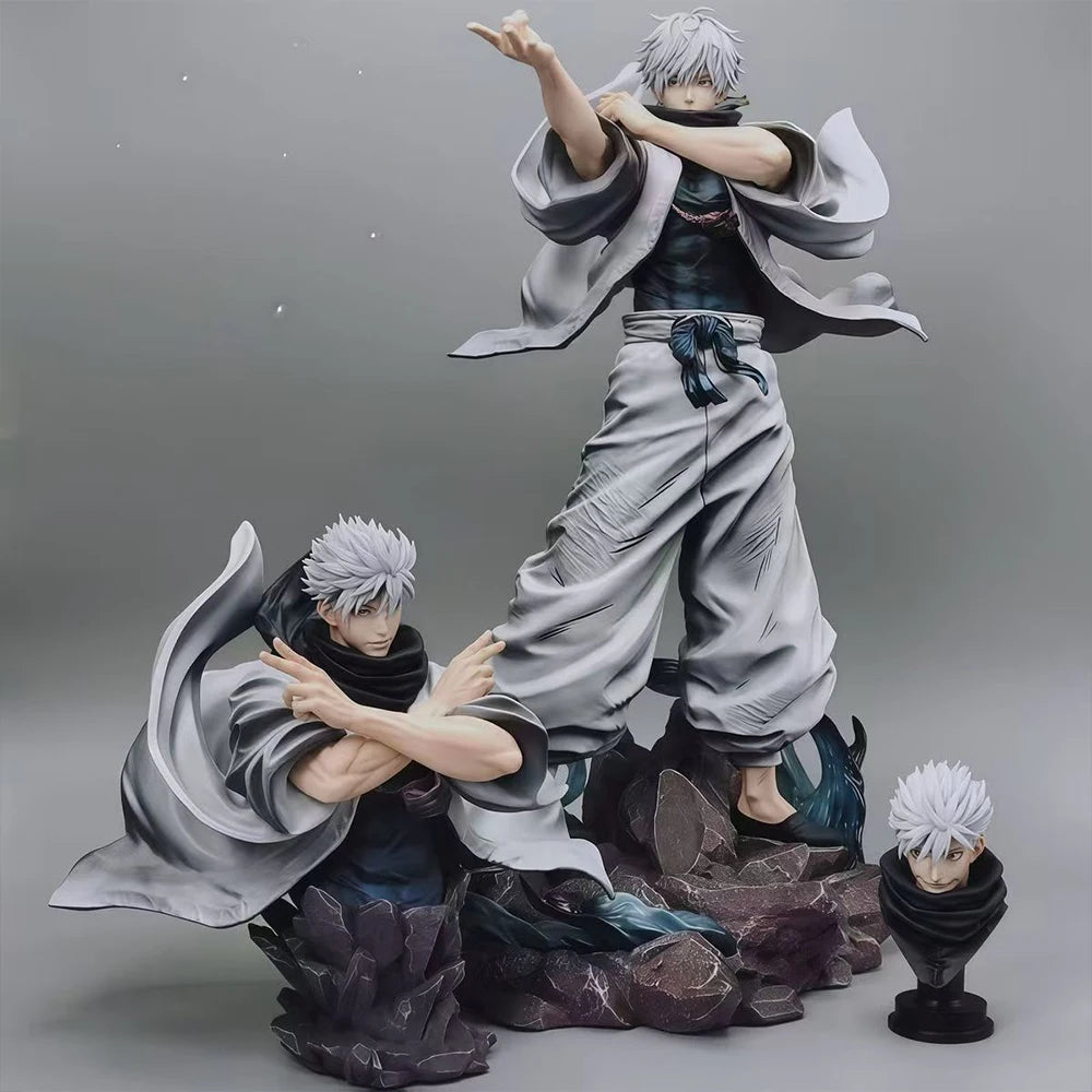 Anime Jujutsu Kaisen Gojo Satoru 36cm PVC Statue Figure – 3 Interchangeable Heads 2