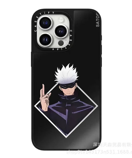 Jujutsu Kaisen Mirror Phone Case – Anti-Fall Anime iPhone 16 Pro Max