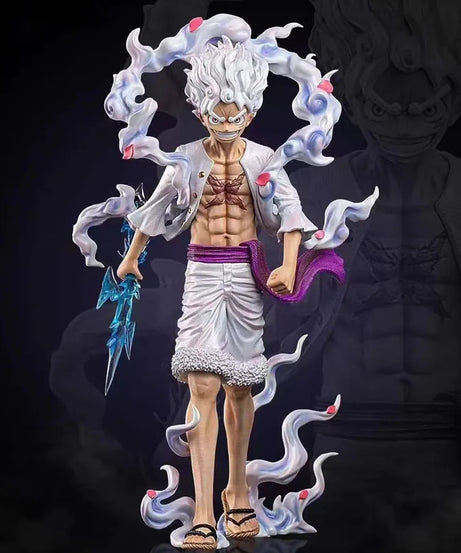 23cm One Piece Anime Pop Monkey D Luffy Action Figure Anniversary Model Gear 5 Nika Luffy Pvc Statue Doll Collection Toys