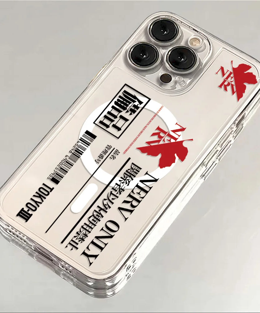 Cool E-Evangelions Magnetic Phone Case for Samsung Galaxy S25 S24 S23 S22 S21 S20 FE Edge Plus Ultra 5G Soft Clear TPU Cover
