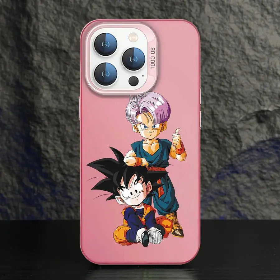 Phone Case for iPhone 14 15 16 Plus 17 Air 16e 11 12 13 Pro Max Shell Dragon Ball Vegeta Goku Dragons