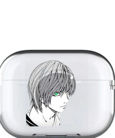 DEATH NOTE Yagami Light Earphone Case for Airpods 1 2 3 Pro Case Anime Transparent Wirless Bluetooth Headphone Cover for Pro2