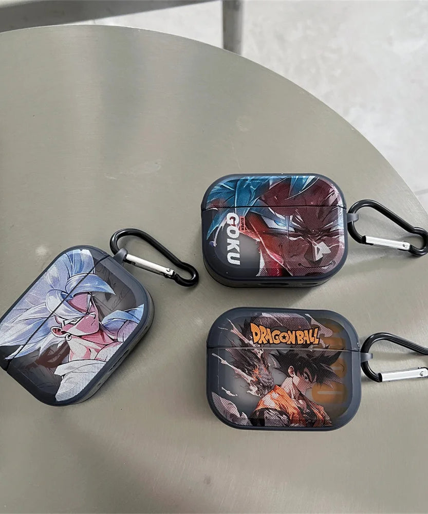 Anime Dragon Ball Goku Vegeta Earphone Case for Airpods 2nd 3rd Pro2 4th 2024 Wireless Bluetooth Headset Protective Cover