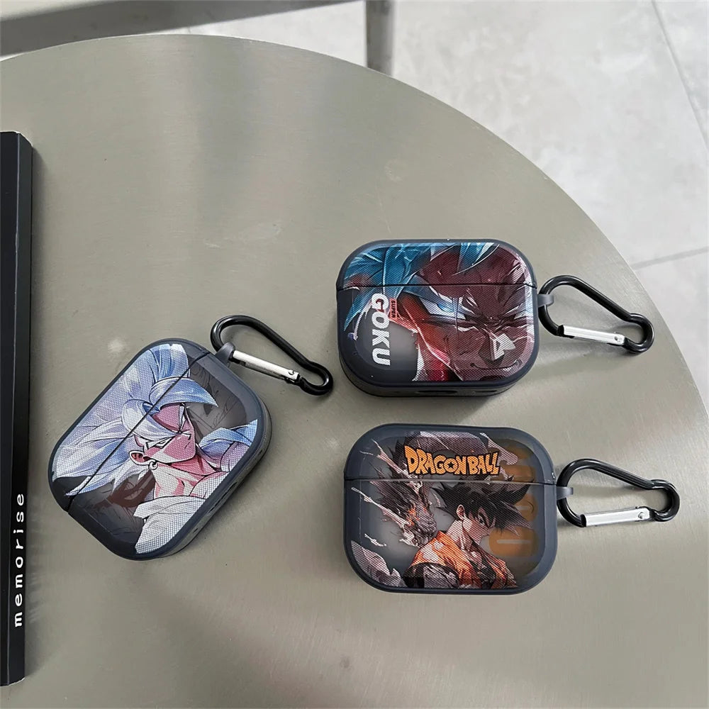 Anime Dragon Ball Goku Vegeta Earphone Case for Airpods 2nd 3rd Pro2 4th 2024 Wireless Bluetooth Headset Protective Cover