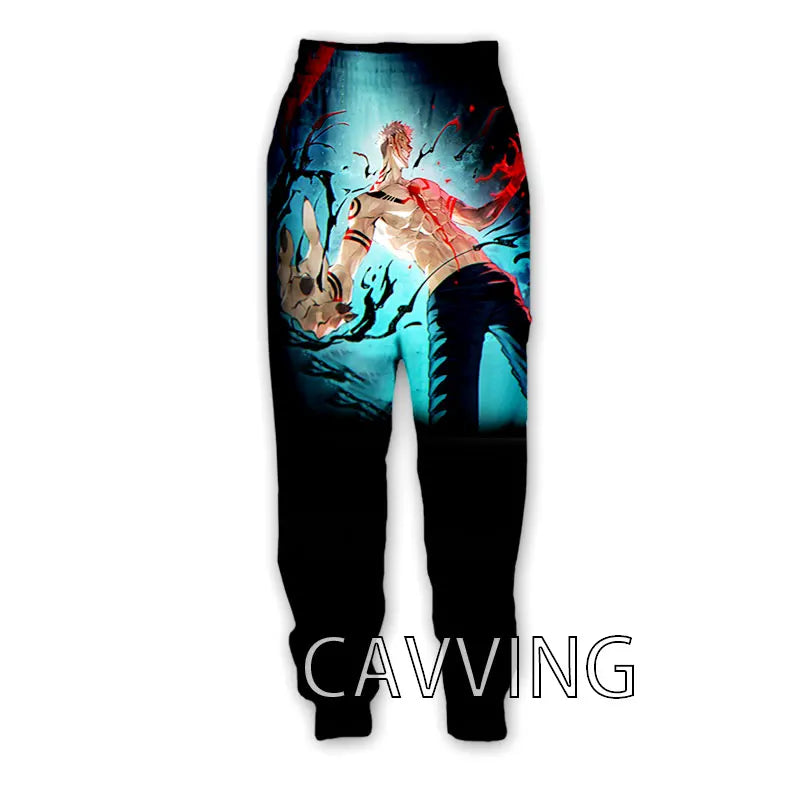 New Fashion 3D Print Anime Jujutsu Kaisen Casual Pant Sport Sweatpants Straight Pants Jogging Pants Trousers for Women/Men