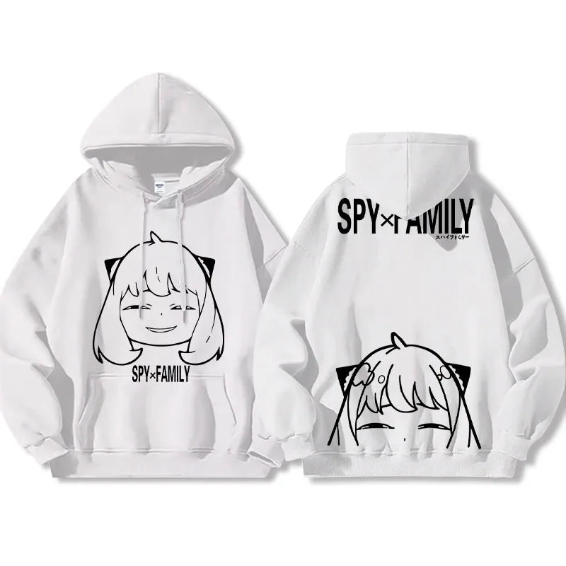 Spy x Family Anya & Bond Graphic Fleece Hoodie Harajuku Streetwear 5
