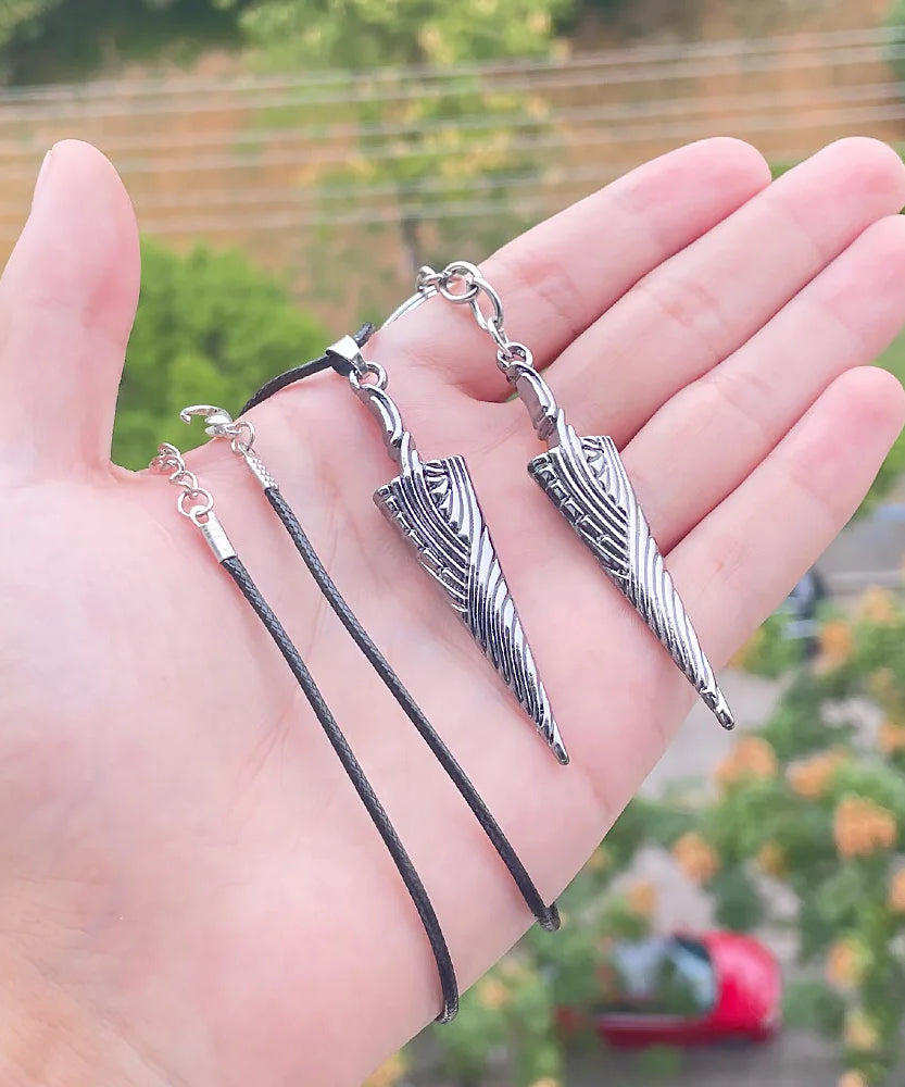 Game Hollow Knight Bone Nail Logo Necklace Jewelry Gift For Women Men Game Fans Alloy Metal Trinket Wholesale