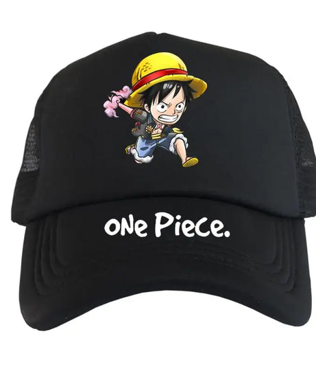 One Piece Creative Peripheral Hat Justice White Beard Luffy Anime Men and Women Sunshade Hats Duck Tongue Hat Mesh Hats