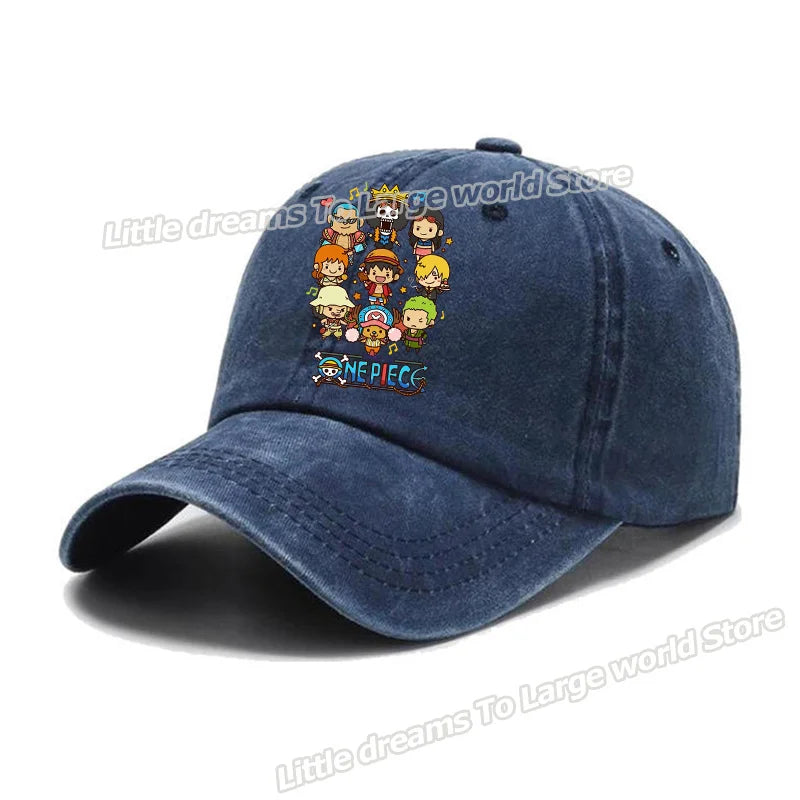 One Piece Baseball Cap Men Anime Printed Snapback Hat Adult Women Summer Sunshade Caps Unisex Hip Hop Casual Adjustable Hat Gift