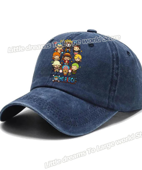 One Piece Baseball Cap Men Anime Printed Snapback Hat Adult Women Summer Sunshade Caps Unisex Hip Hop Casual Adjustable Hat Gift