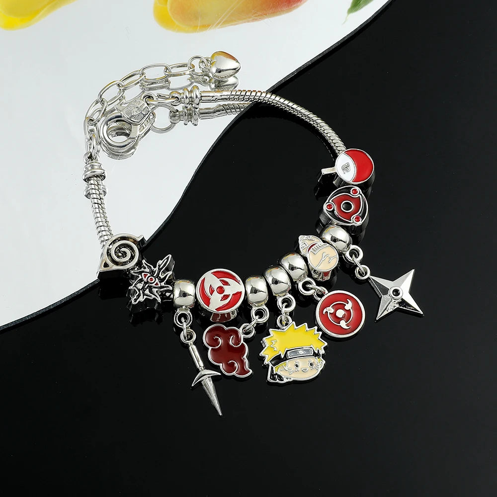 Naruto Anime Charm Bracelet Figure Pendant Hand Chain Jewelry