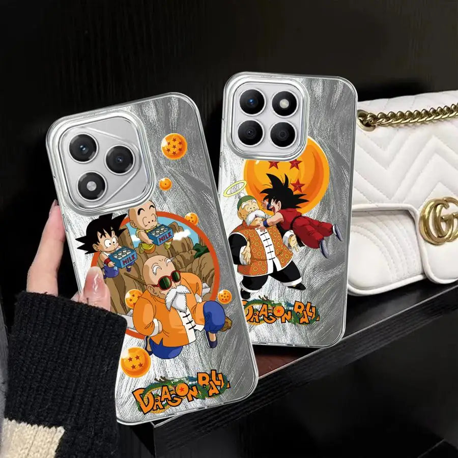 Black Soft Shell Phone Case for Honor X9c X9b X8c 200 Pro X9a X8a 200 400 Lite X7b X8b Cute Dragon Ball