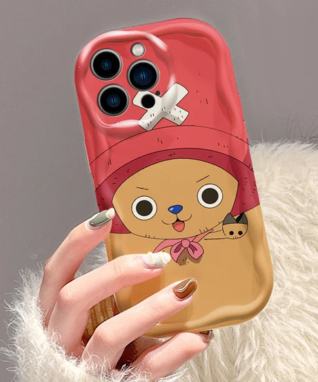 One Piece Anime Chopper Cute For Apple iPhone 15 14 13 12 11 XS XR X Pro Max Plus Wave Oil Back Phone Case