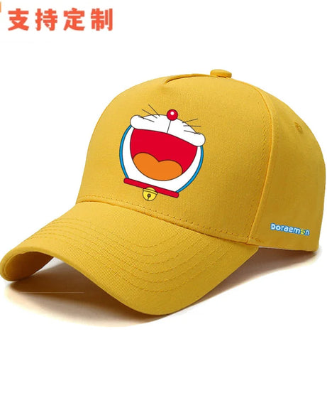 Doraemon machine cat little ding-dong anime outdoor leisure baseball cap sports sunshade sunscreen duckbill hat for men