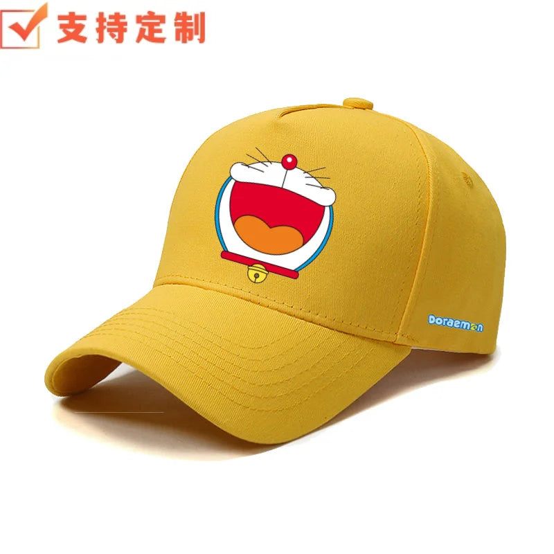 Doraemon machine cat little ding-dong anime outdoor leisure baseball cap sports sunshade sunscreen duckbill hat for men