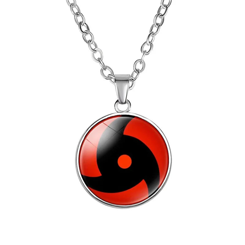 Anime Sharingan Eye Necklace – Uchiha Kakashi Mangekyou Pendant & Goth Choker 6