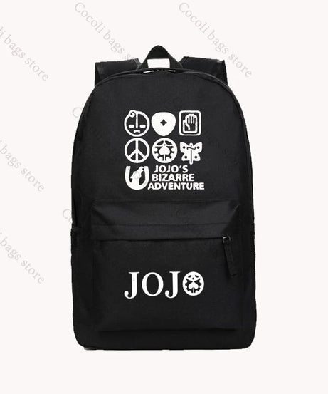 Anime JoJo's Bizarre Adventure Print Backpack School Bag Large Capacity School Backpack Oxford Teenage Youth Backpacks