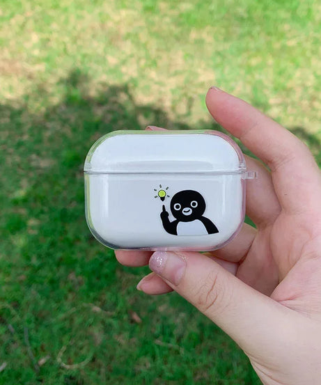 Unique Special Penguin Bulb Cases for Airpods Pro 3 2 1 Earphone Shell Wireless Bluetooth Charging Box for Apple Airpod 3 Covers