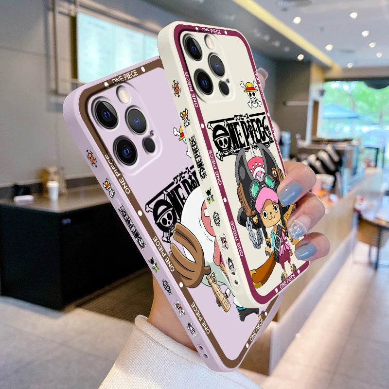 One Piece Chopper Liquid Rope Case for iPhone 15/14/13/12/11/XS/XR