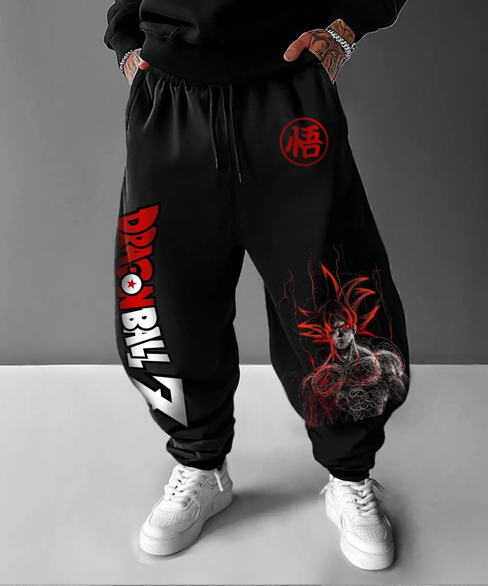 Dragon Ball Z Super Saiyan Goku Men Sweatpants Anime Print Jogger Sports Pants Loose Streetwear Casual Hip Hop Manga Y2k Clothes