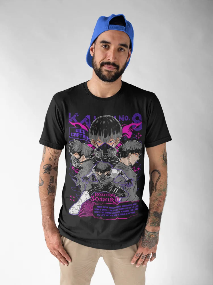 Kaiju no 8 T-shirt Hoshina Gift Manga Best Anime Graphic Tee Shirt All Size