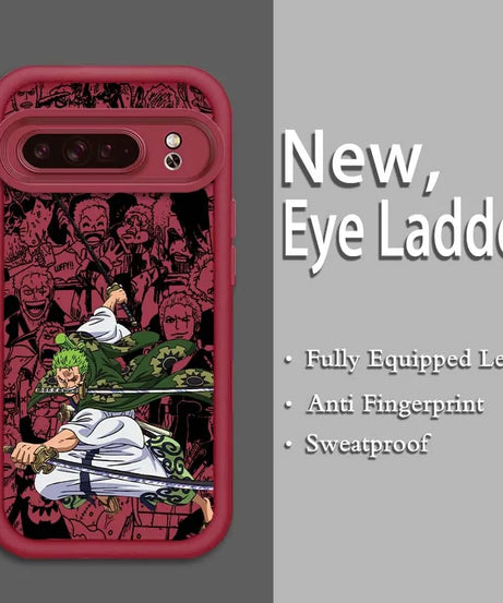 One Piece Eye Ladder Case – Shockproof Soft TPU Cover for Google Pixel 9–7A Pro/XL 5G