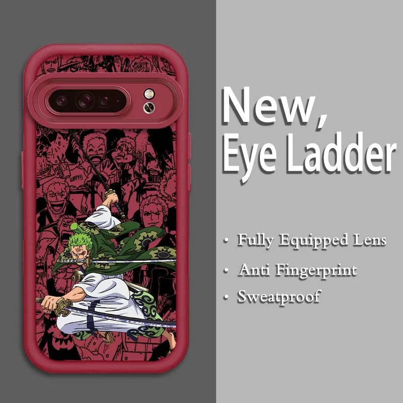 One Piece Eye Ladder Case – Shockproof Soft TPU Cover for Google Pixel 9–7A Pro/XL 5G