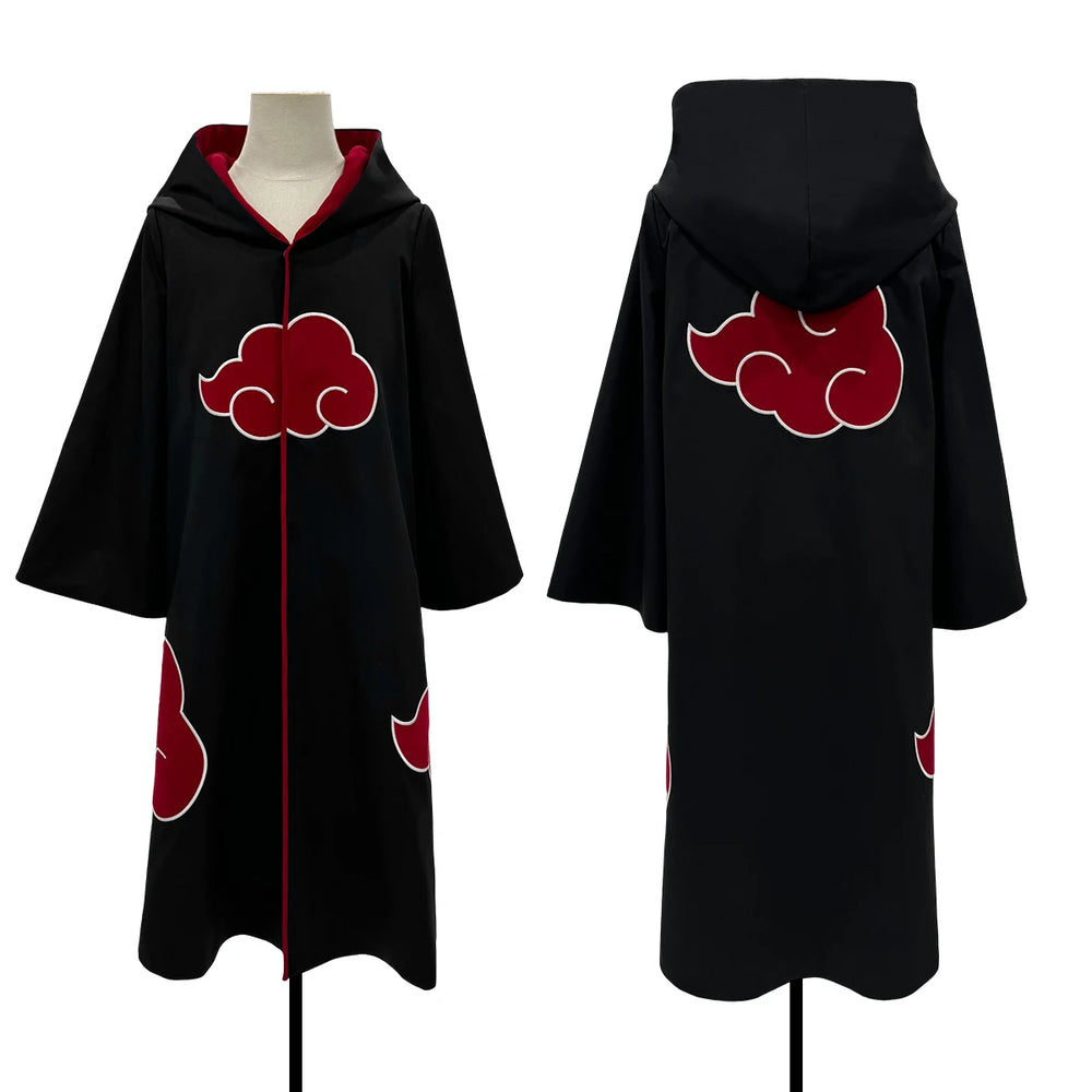 Anime Naruto Akatsuki & Taka Cloak Cosplay Costume – Embroidered Robe 6