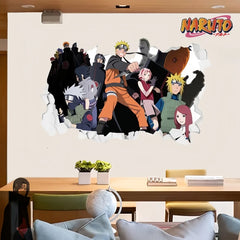 Naruto 3D Wall Sticker — Self-Adhesive Poster Decal