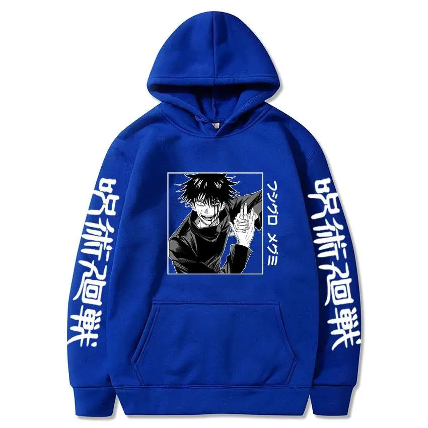 Anime Jujutsu Kaisen Fushiguro Megumi Hoodie – Unisex Graphic Harajuku Sweatshirt 7