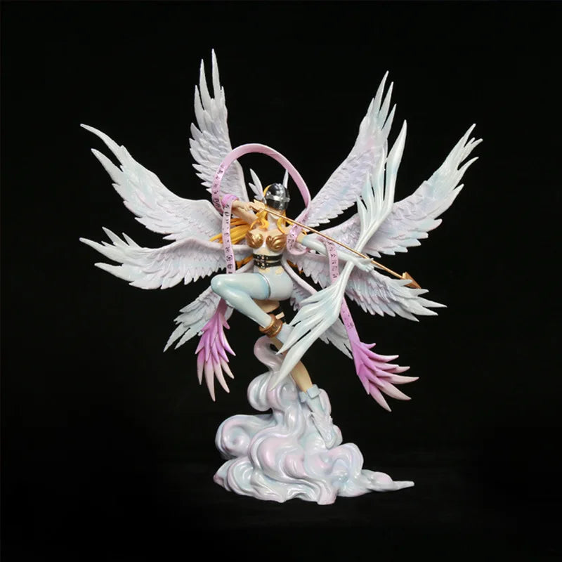 26cm Digimon Adventure Figure Angewomon Figures Archery Angewomon Figurine Doll Statue Collection Model Kid Customized Toy Gifts