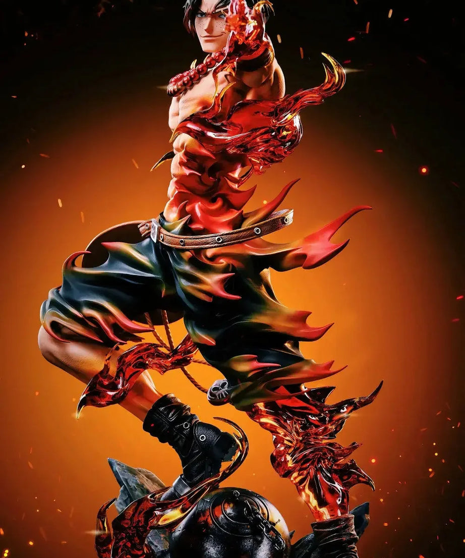 26cm One Piece Ace Anime Figure Portgas·D· Ace Action Figurine Pvc Model Statue Collection Decoration Toys Gift Ornaments