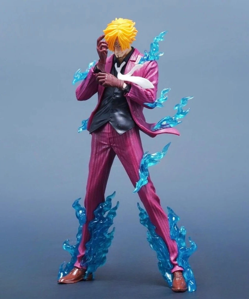 24cm/9.45in Anime ONE PIECE Figure Sanji Action Figures Pvc Statue Desktop Ornamen Collection Model Toys Gifts