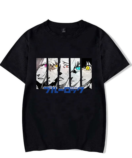 New Anime BLUE LOCK Printing T Shirt Fashion Men/Women Tops Tees Summer Cool Loose Short Sleeve