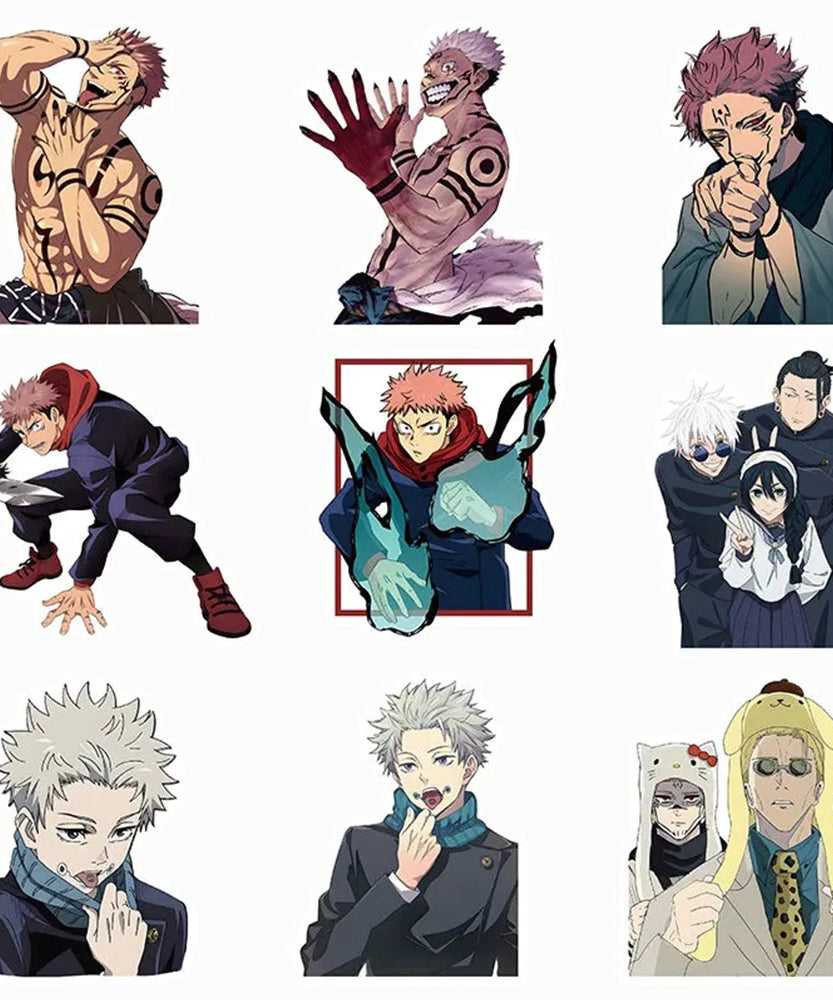 10/30/50/100pcs Japan Anime Jujutsu Kaisen Stickers for Laptop Skateboard Car Motorcycle Waterproof Graffiti Sticker Toy