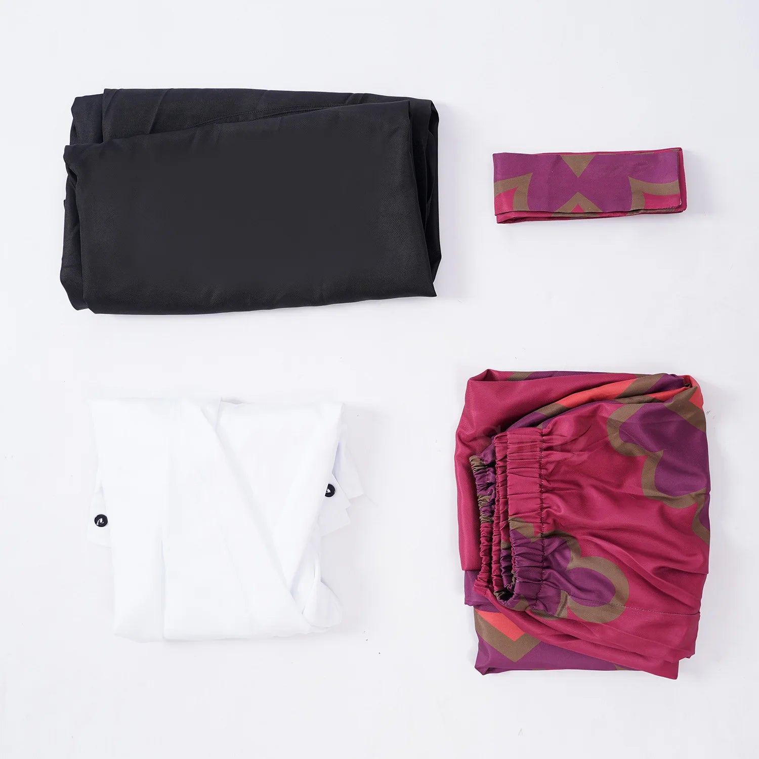 Anime One Piece - Shanks Cosplay Wig & Costume Set – Red Pants & Cloak