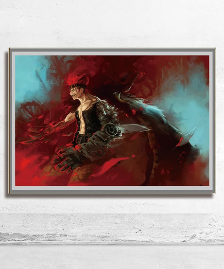 One Piece Wall Art – Trafalgar Law & Eustass Kid Anime Poster Decor