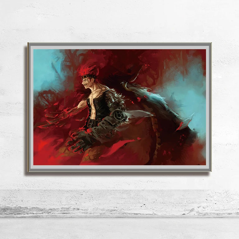 One Piece Wall Art – Trafalgar Law & Eustass Kid Anime Poster Decor