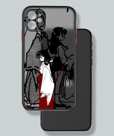 Inuyasha Anime Movie Comic Frosted Translucent For Apple iPhone 16 15 14 13 12 11 XS XR X Pro Max Plus Mini Cover Phone Case